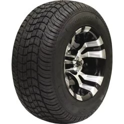 Ocelot 10x7, 4 / 4, 3+4 D118 Golf Cart Wheel And TG 205 / 50-10 GF04 Tire Kit