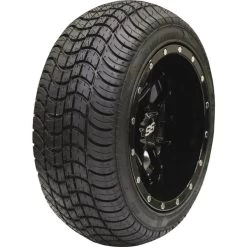 Ocelot 12x7, 4 / 4, 3+4 D124 Golf Cart Wheel, TG 225 / 35-12 GF04 Tire Kit