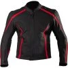 Motonation Dominator Vented Leather Jacket -Motorcycle Equipment Store 855 JDM BKRD 40