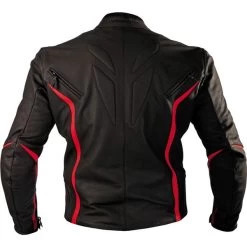 Motonation Dominator Vented Leather Jacket -Motorcycle Equipment Store 855 JDM BKRD 40 A