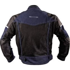 Motonation Campera Vented Denim / Textile Jacket -Motorcycle Equipment Store 855 TCM BLBK 3S A